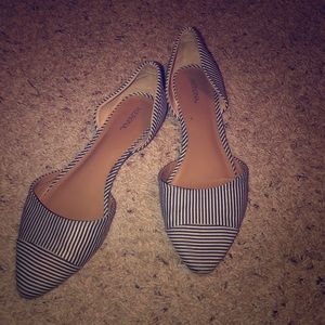 Navy and White Flats